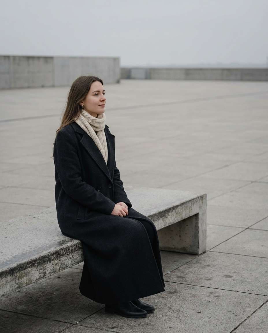 minimal outdoor bench photo