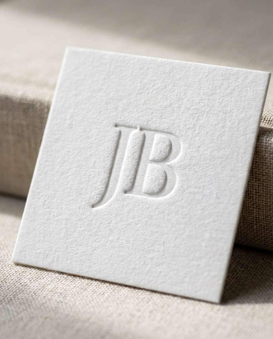 embossed initials photo