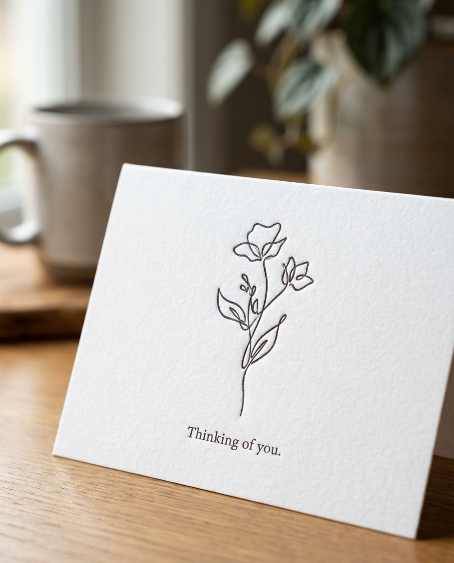 single line botanical photo