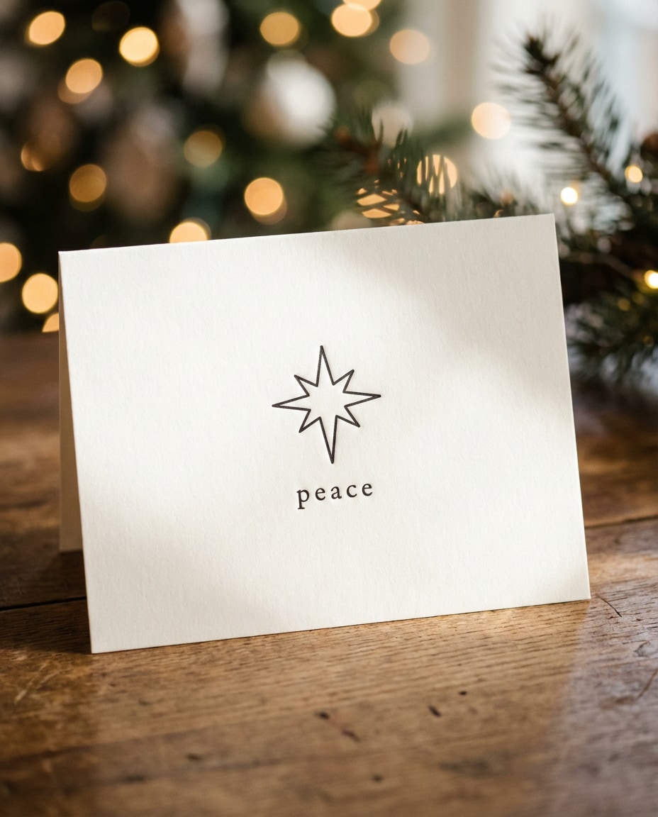 monoline holiday star photo