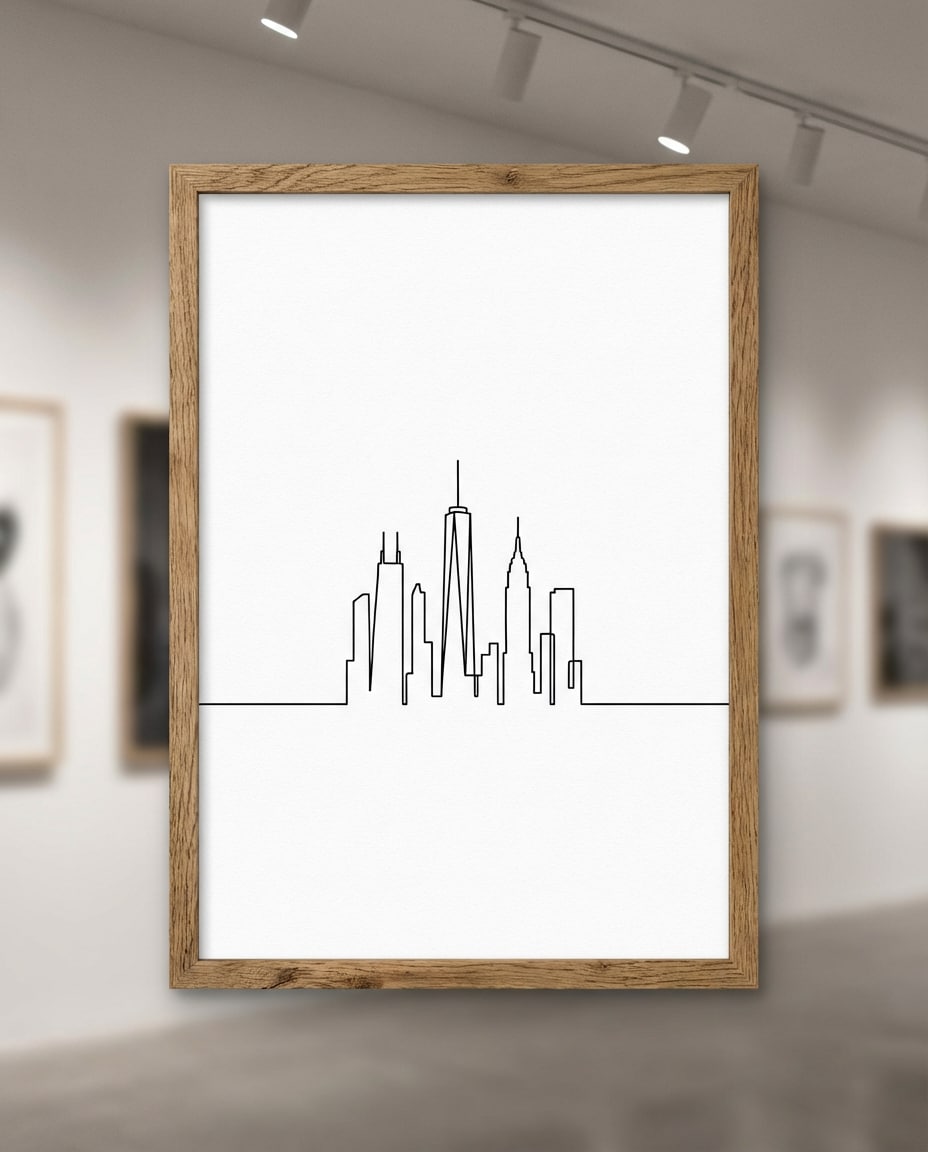 city skyline one photo