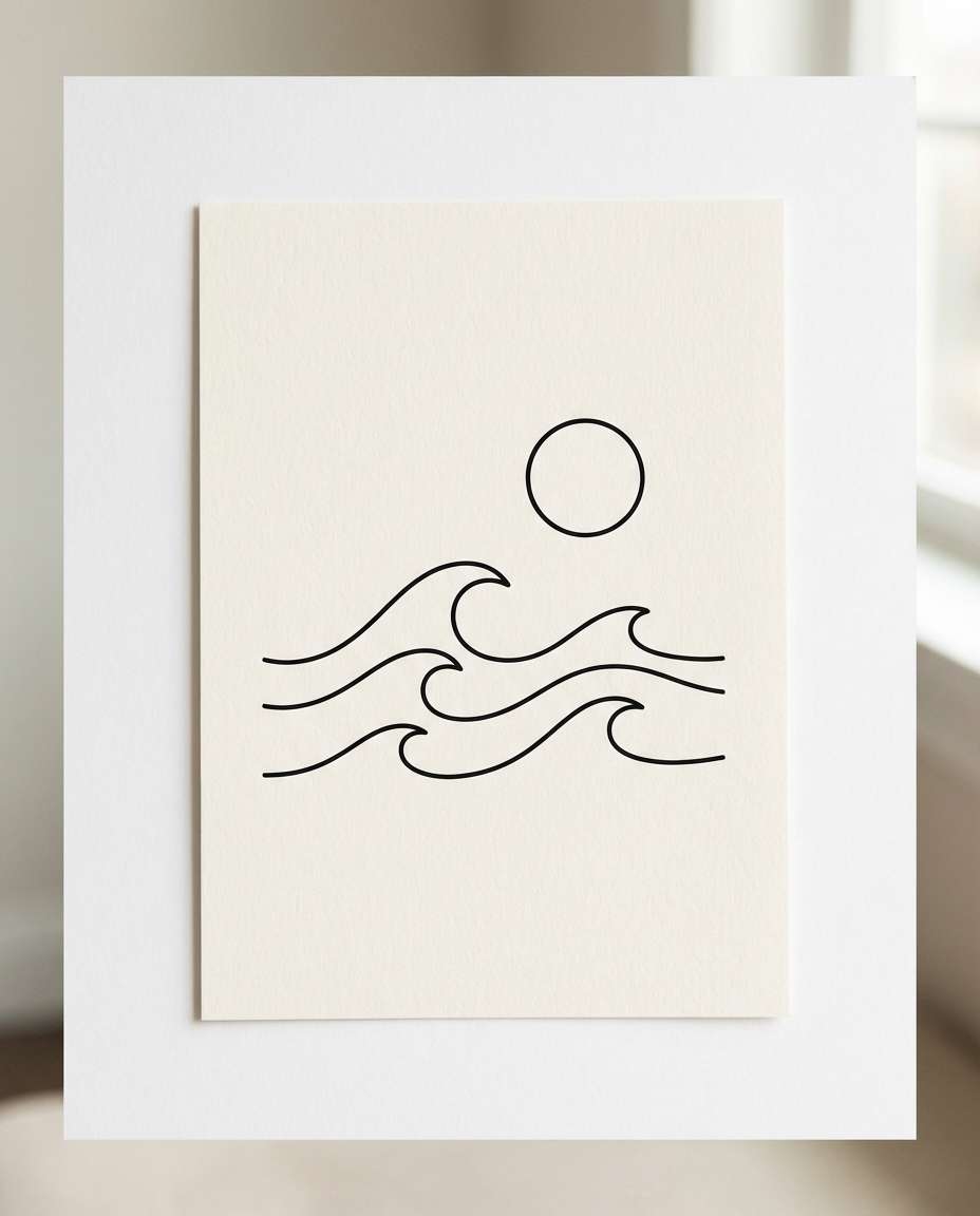 sun and wave curve photo