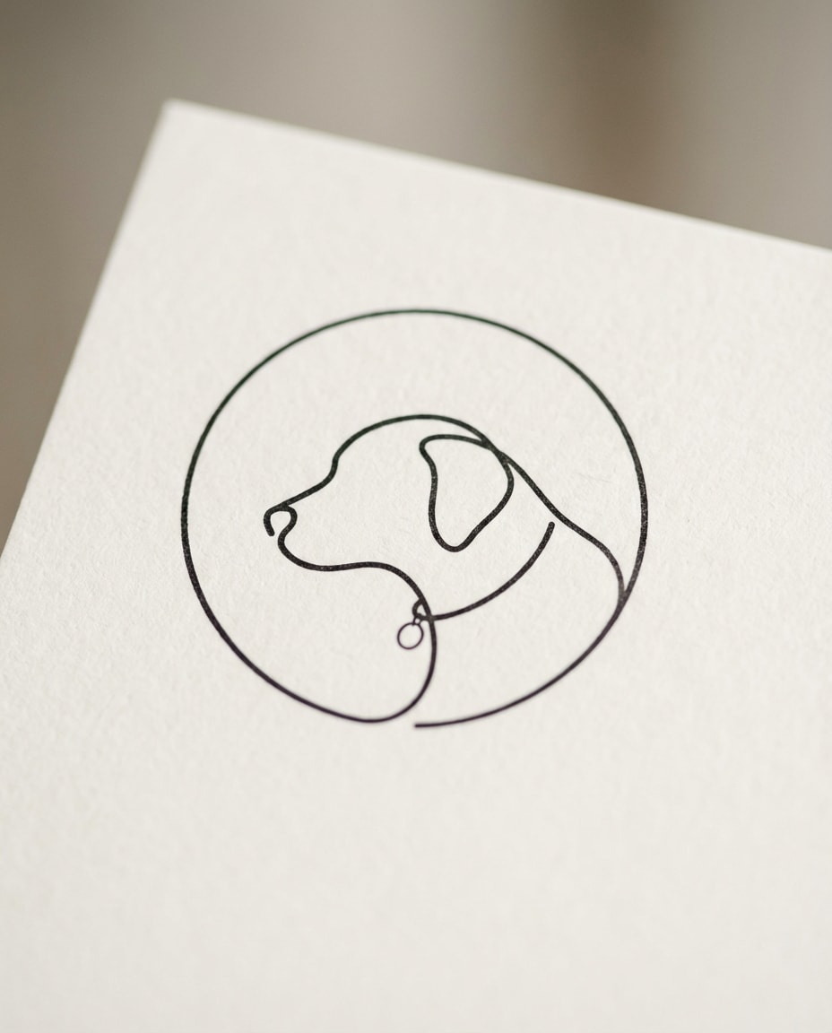 dog profile badge photo