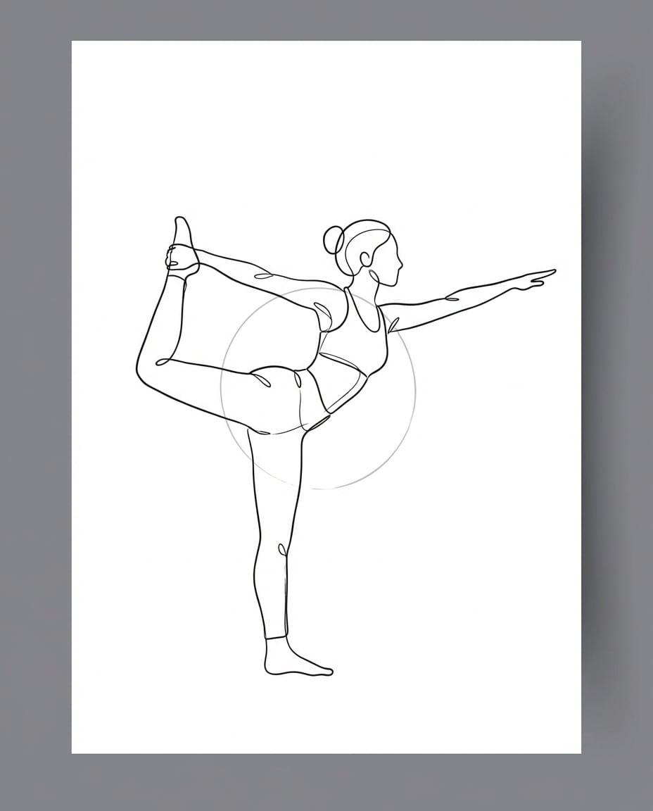 yoga flow silhouette photo