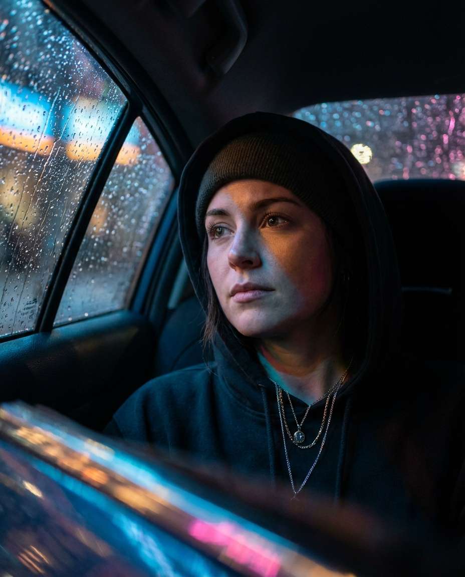 car window reflection photo