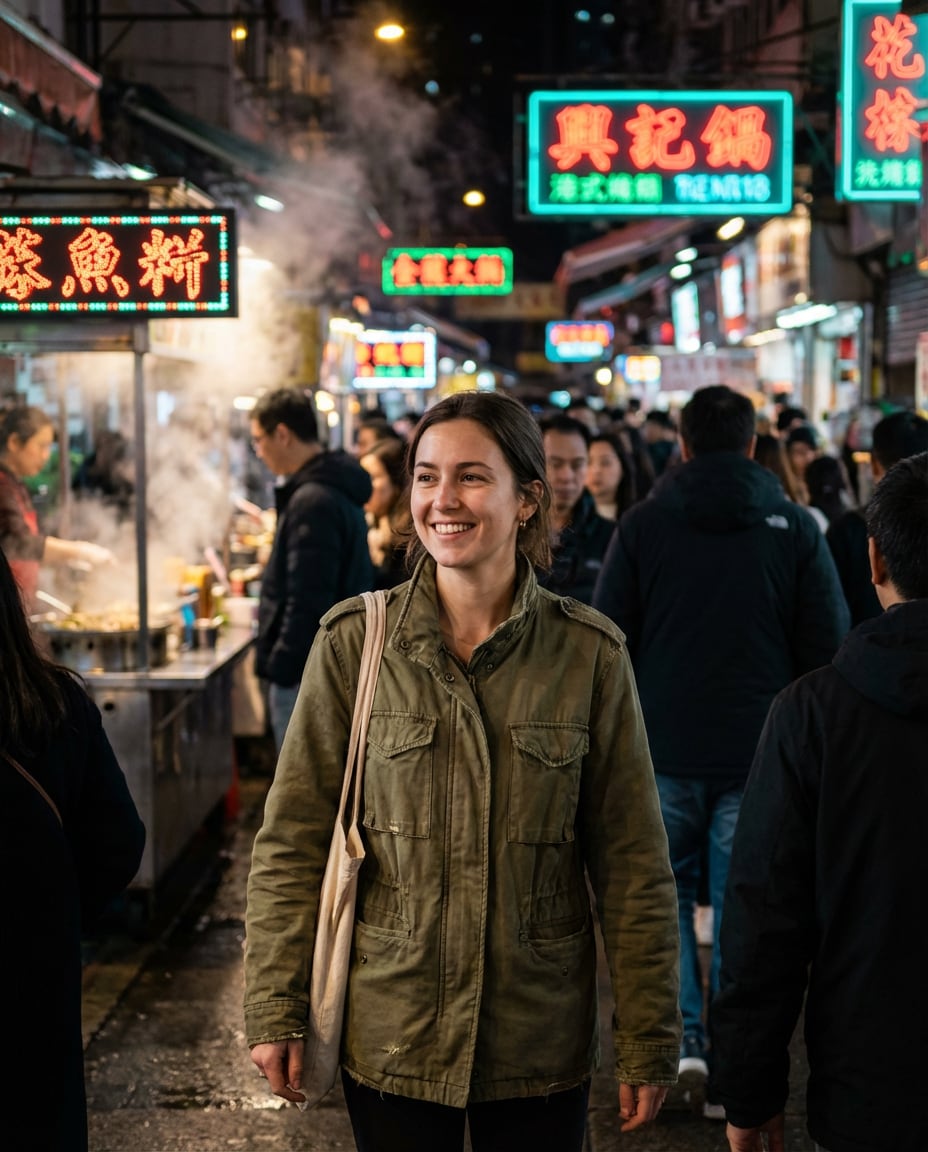 night market stalls photo