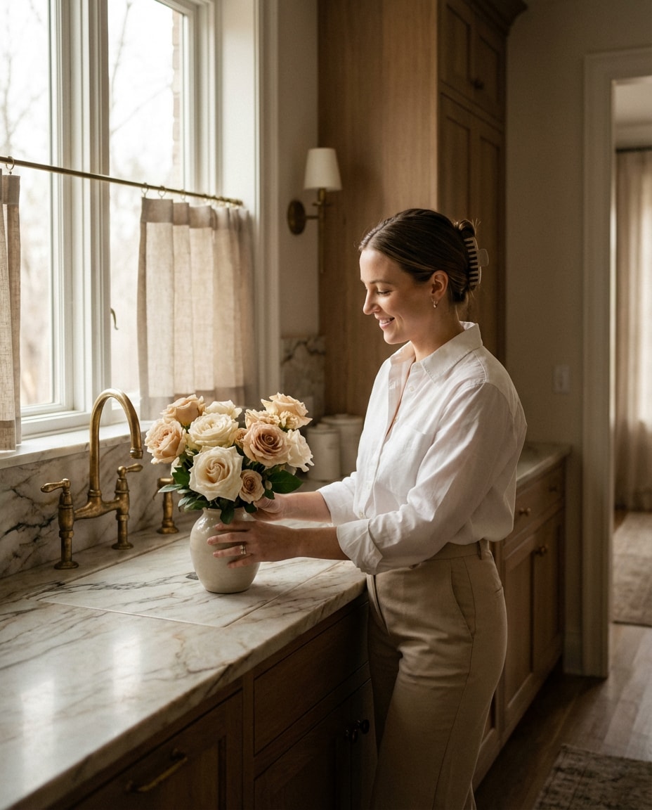 heritage kitchen scene photo