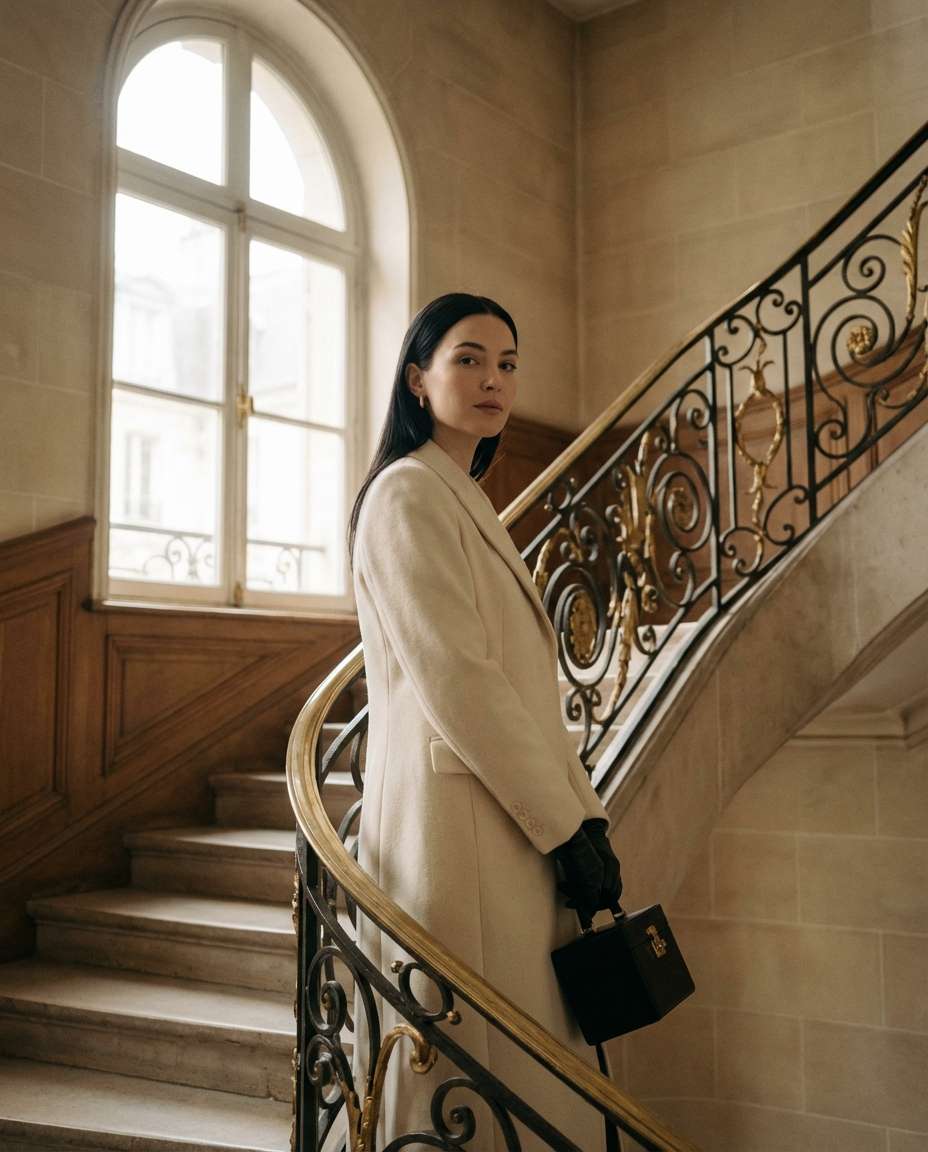 paris townhouse stairs photo