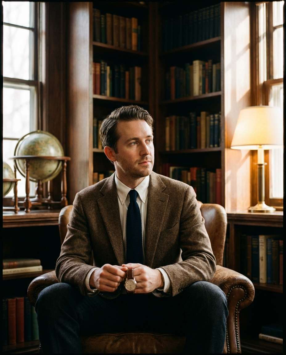 tweed library portrait photo