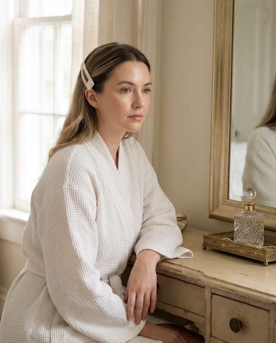 minimal makeup vanity photo