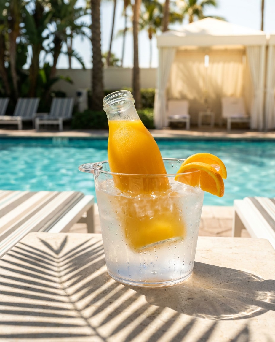 tropical poolside photo