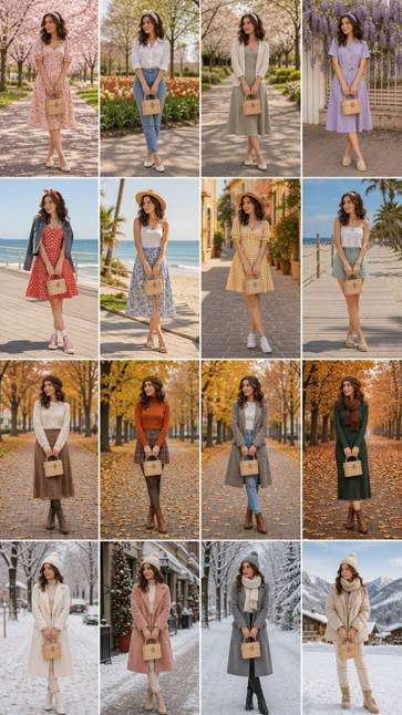 Four Seasons 16 Fits — illustrative image-to-image before and after