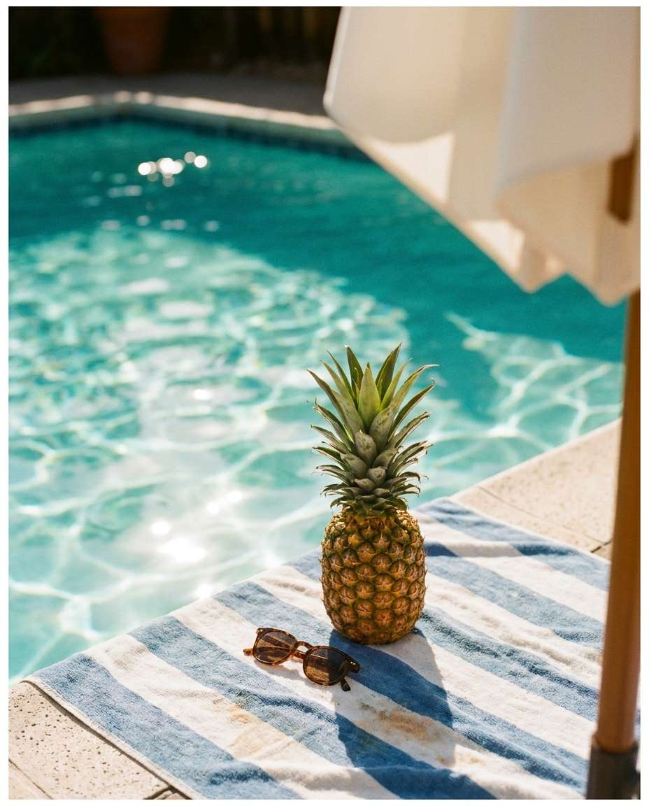poolside towel vibes photo