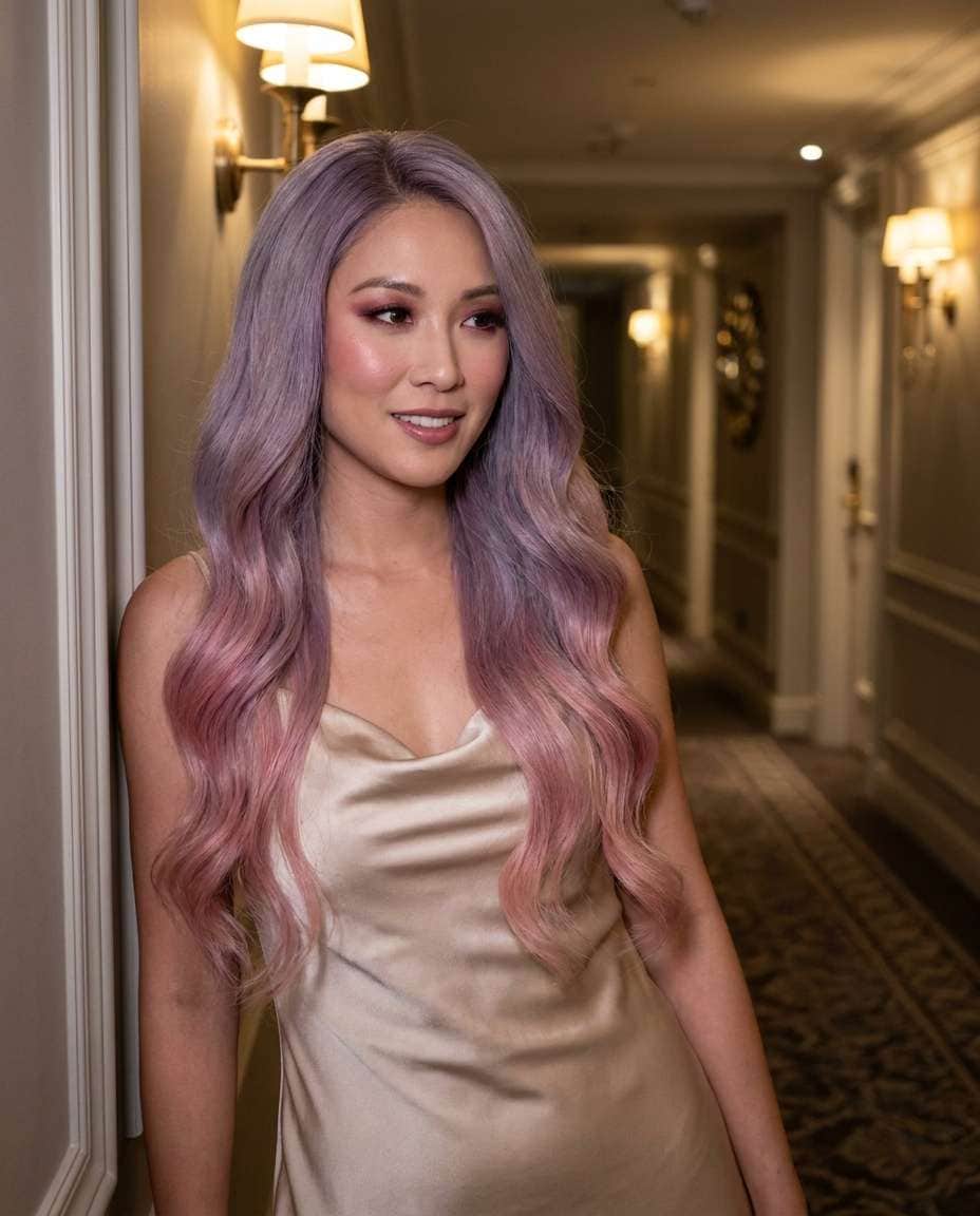 lavenderpink ombre photo