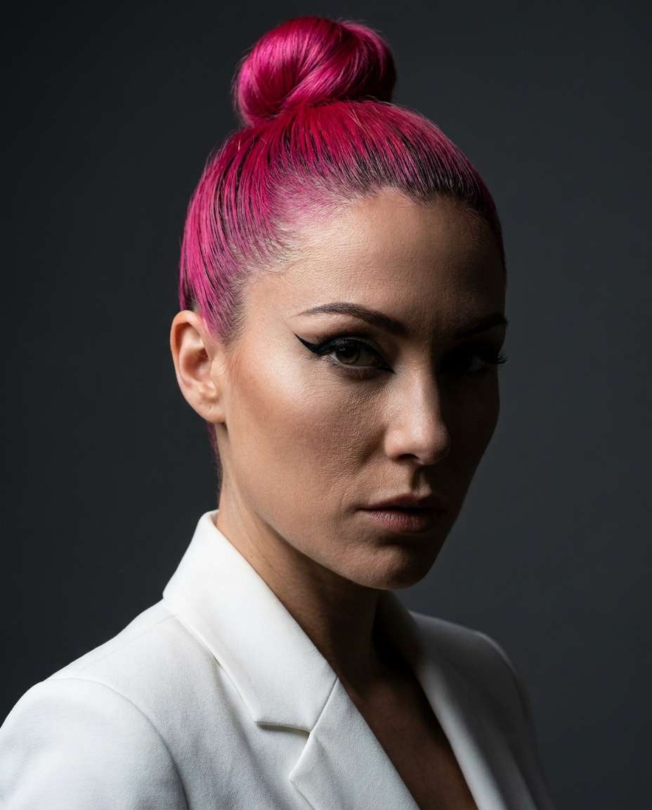 high fashion bun photo