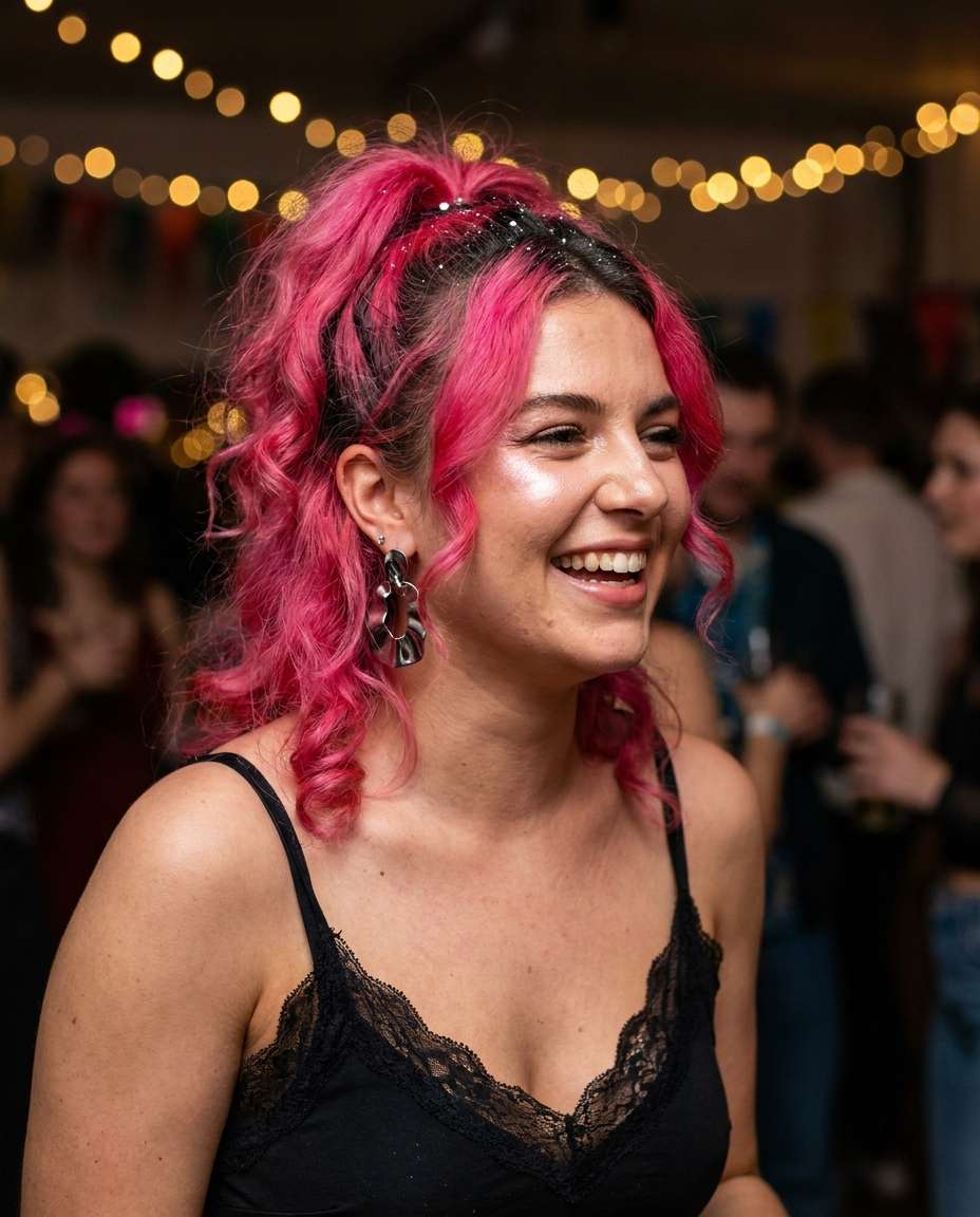 glitter roots party photo