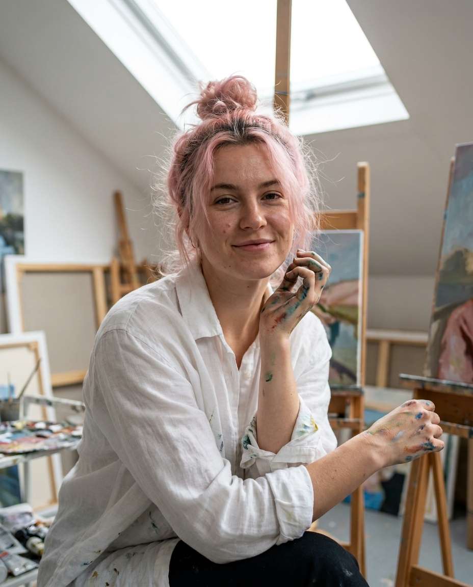 artsy studio paint photo