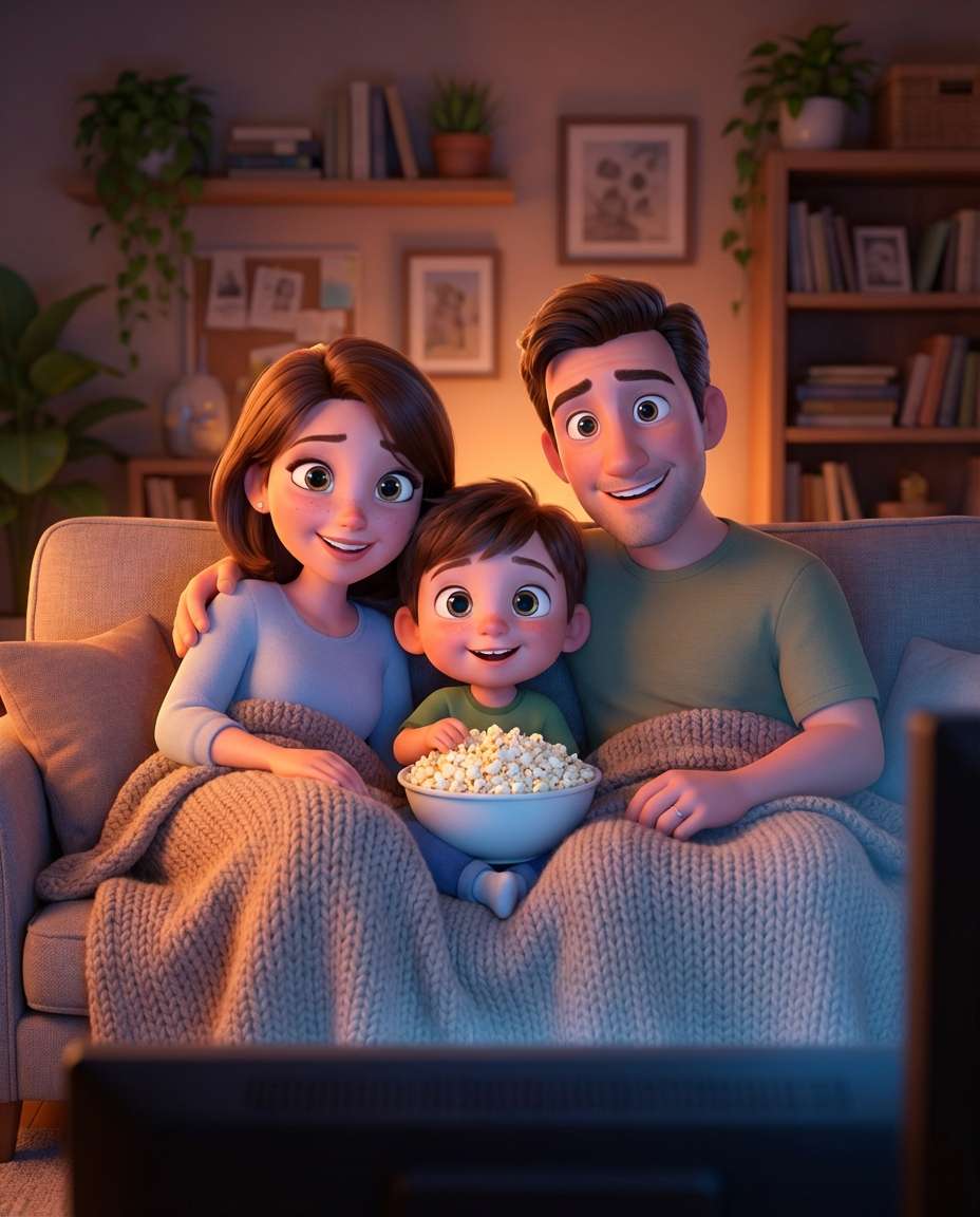 family movie night photo