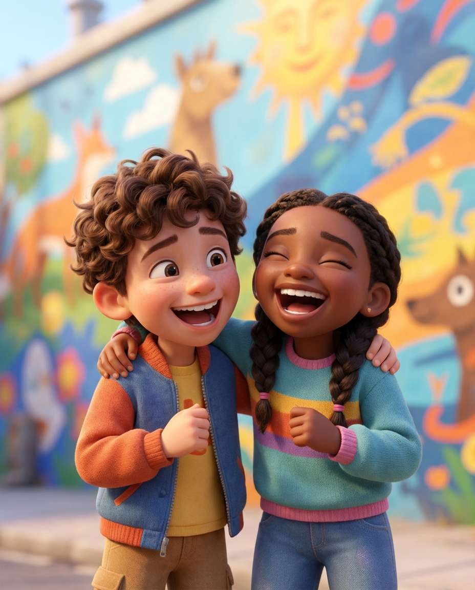 best friends laugh photo