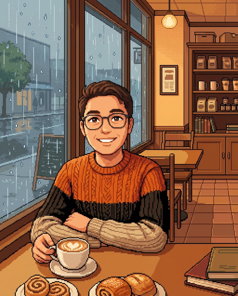 cozy cafe window photo