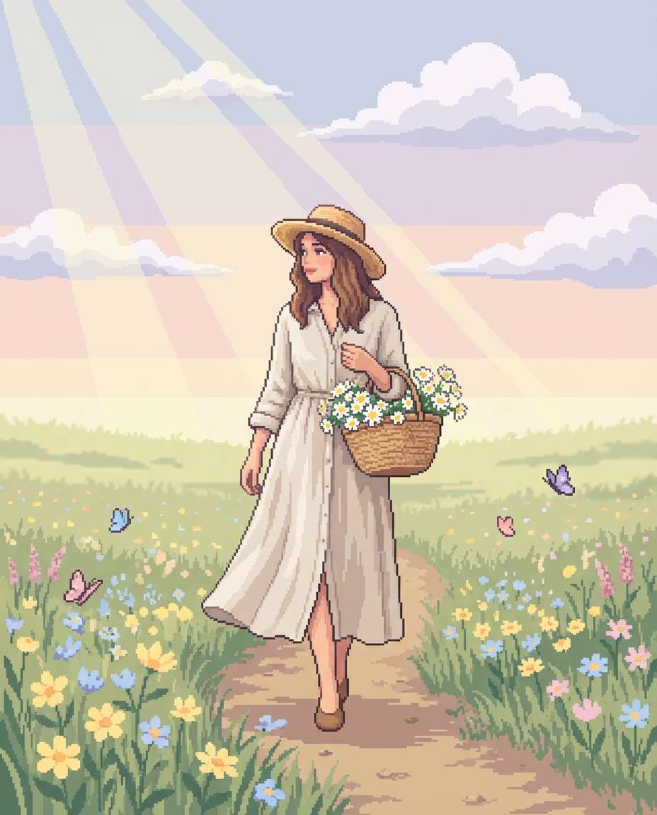 cottagecore meadow photo