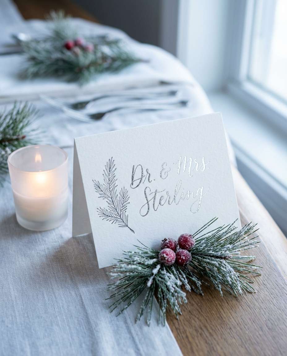 winter evergreen silver photo