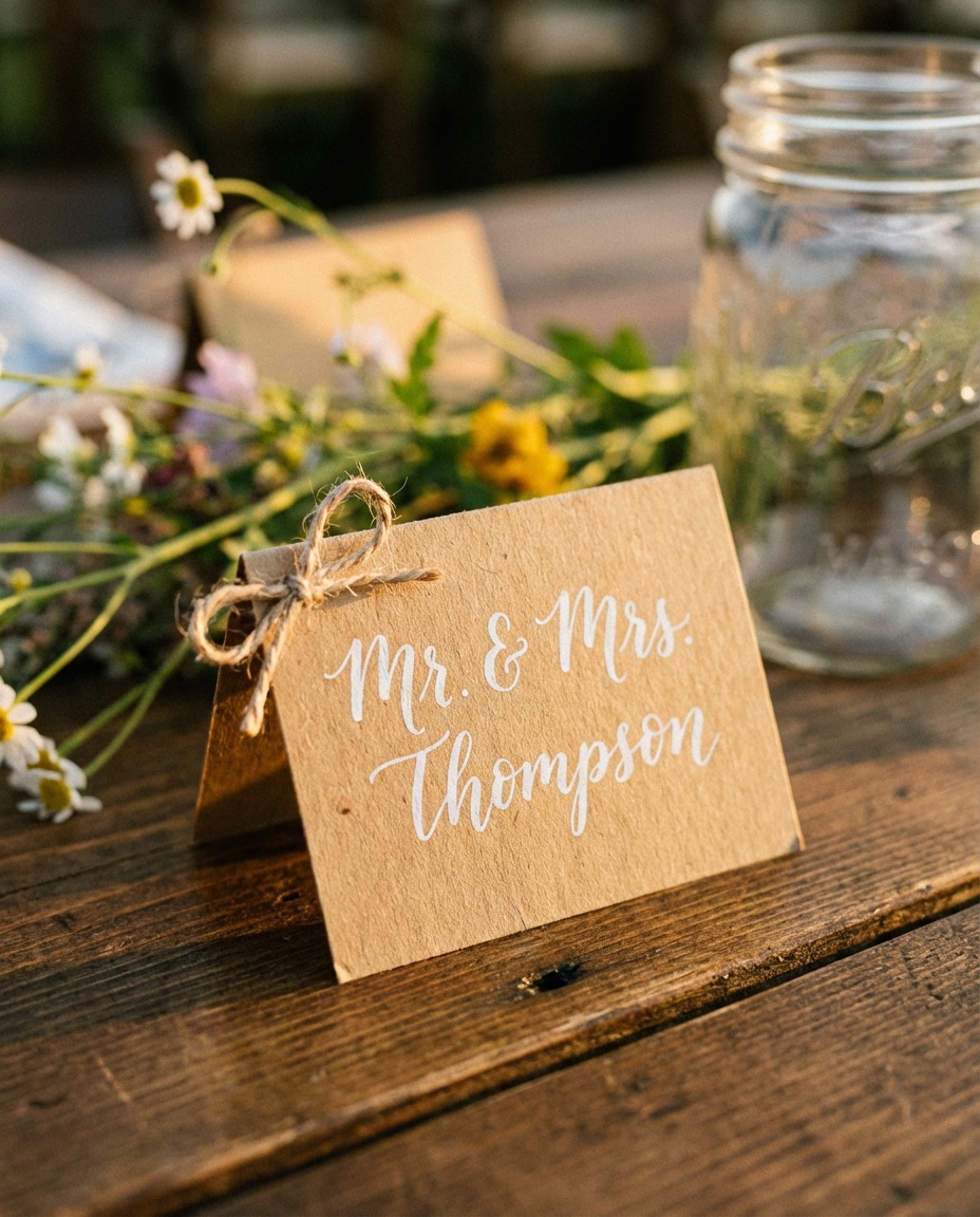 rustic kraft charm photo