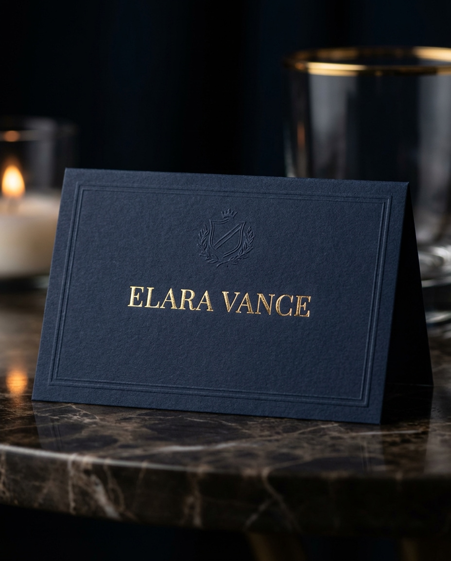 navy gold foil photo