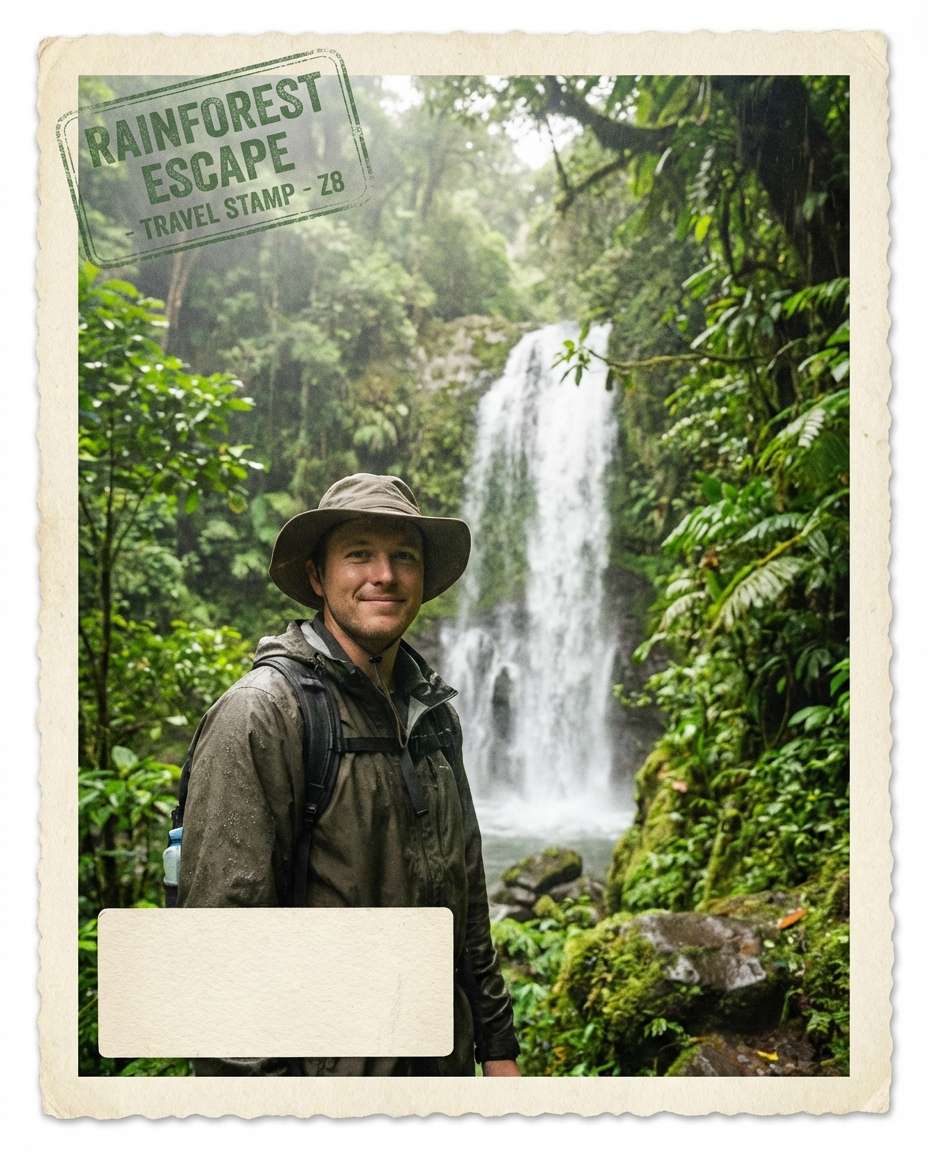 rainforest waterfall photo