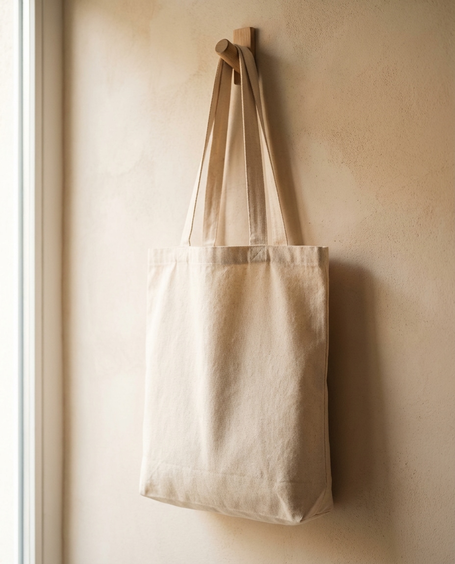 tote bag hook shot photo