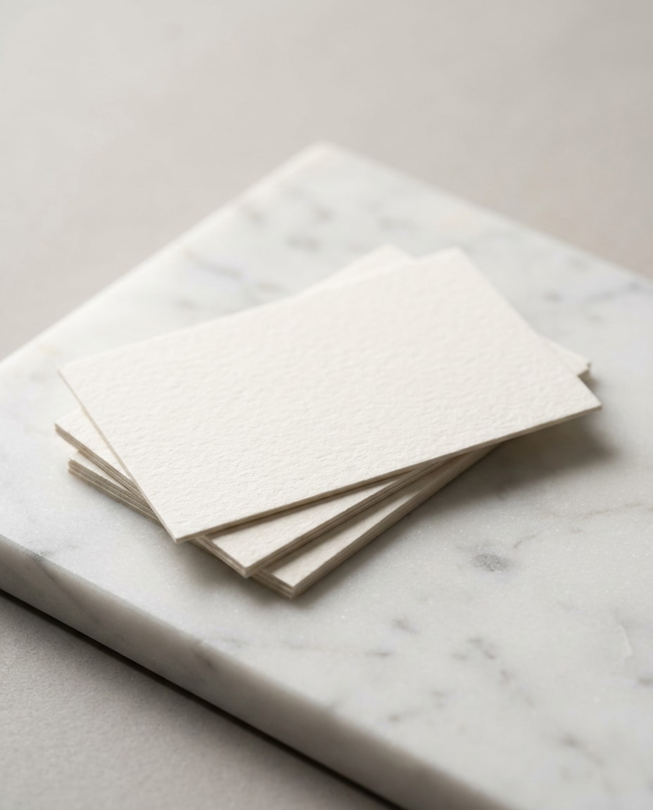 business card stack photo