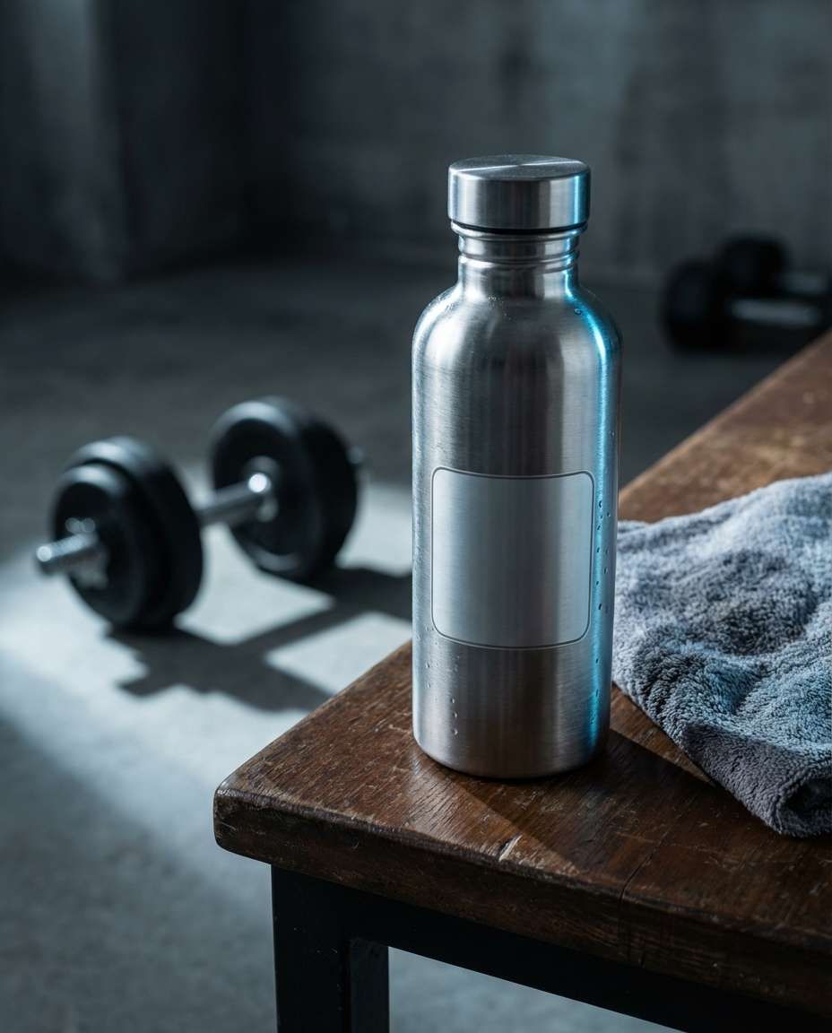 gym bottle lifestyle photo