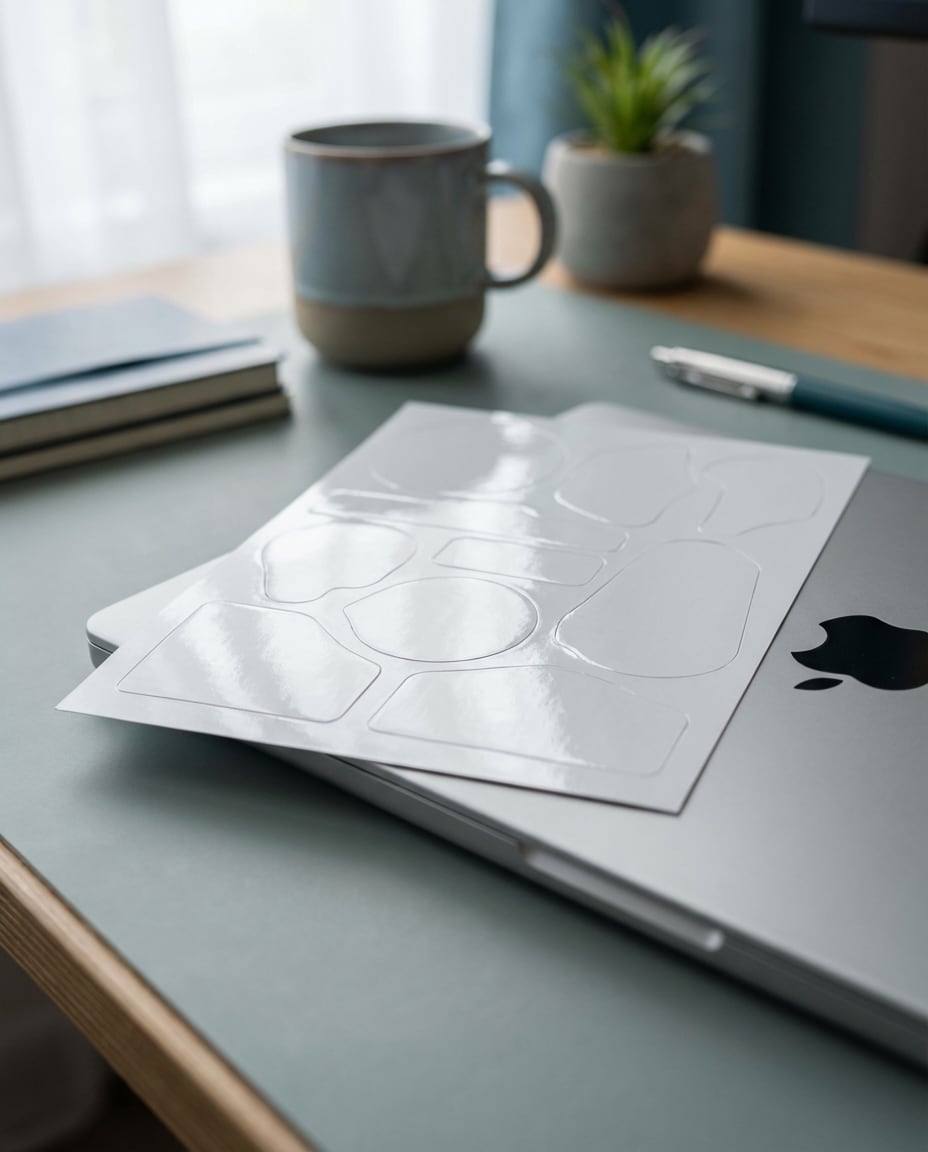 sticker sheet closeup photo