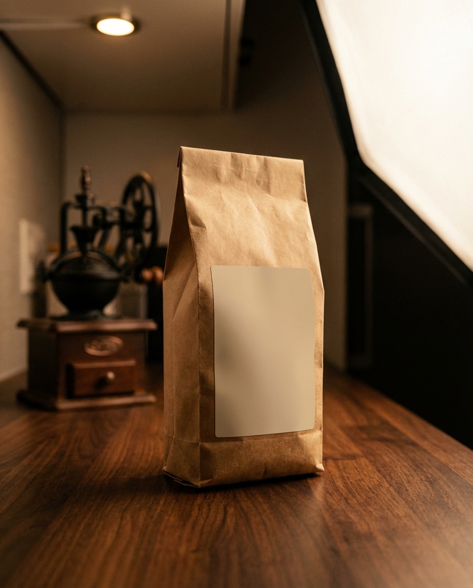 coffee bag countertop photo