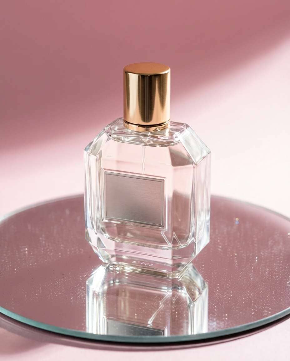 perfume on mirror photo