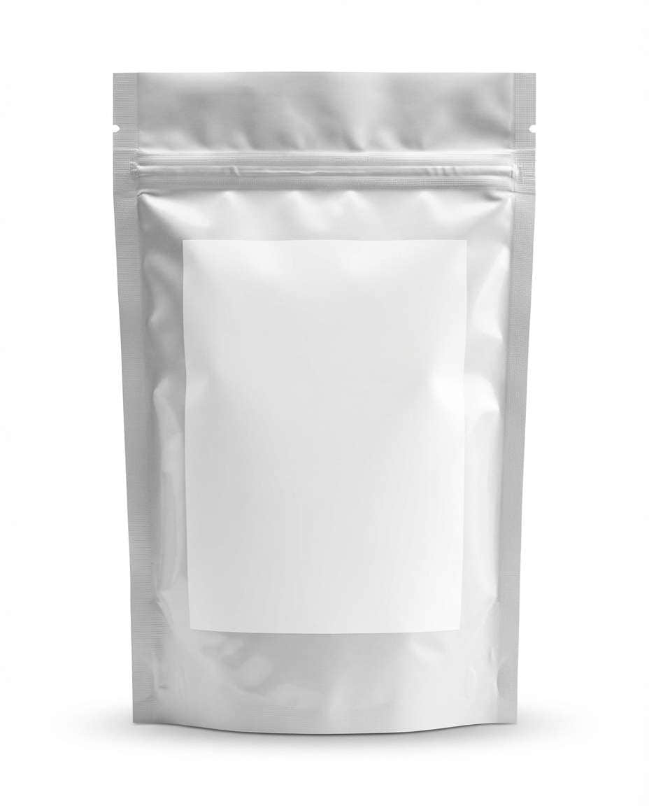 supplement pouch studio photo