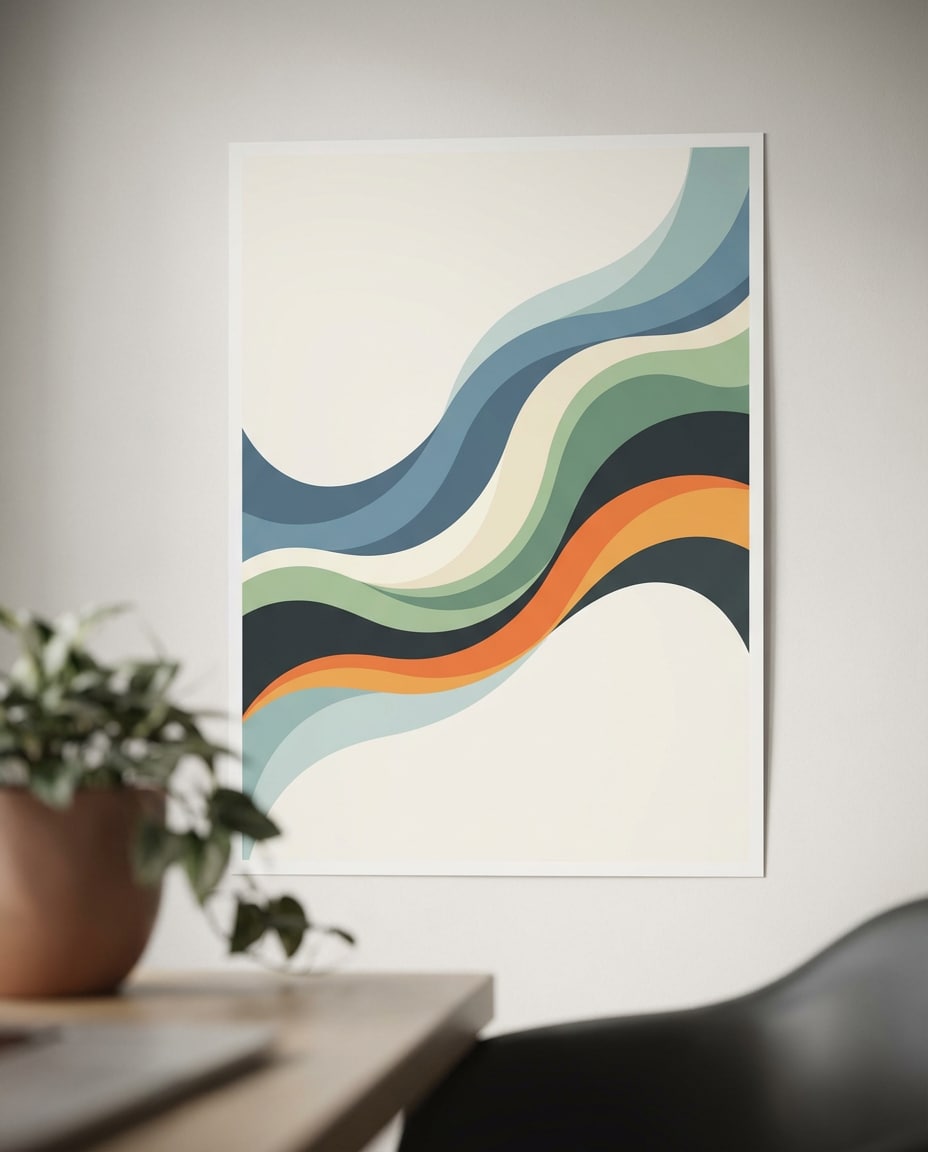 abstract wave shapes photo