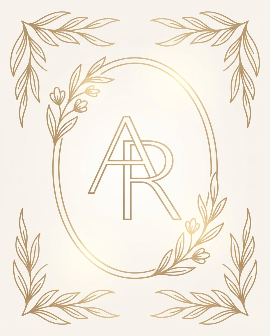 wedding monogram crest photo