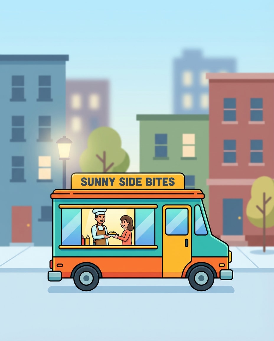 food truck scene photo