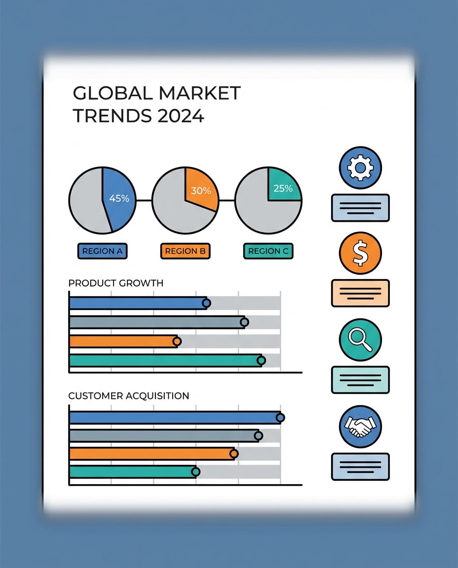 infographic pie charts photo