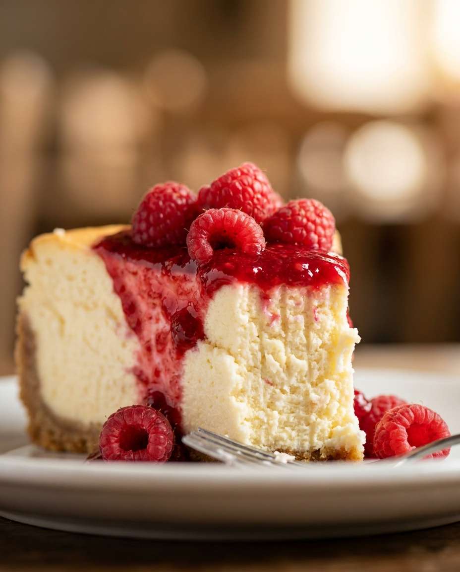 cheesecake slice detail photo