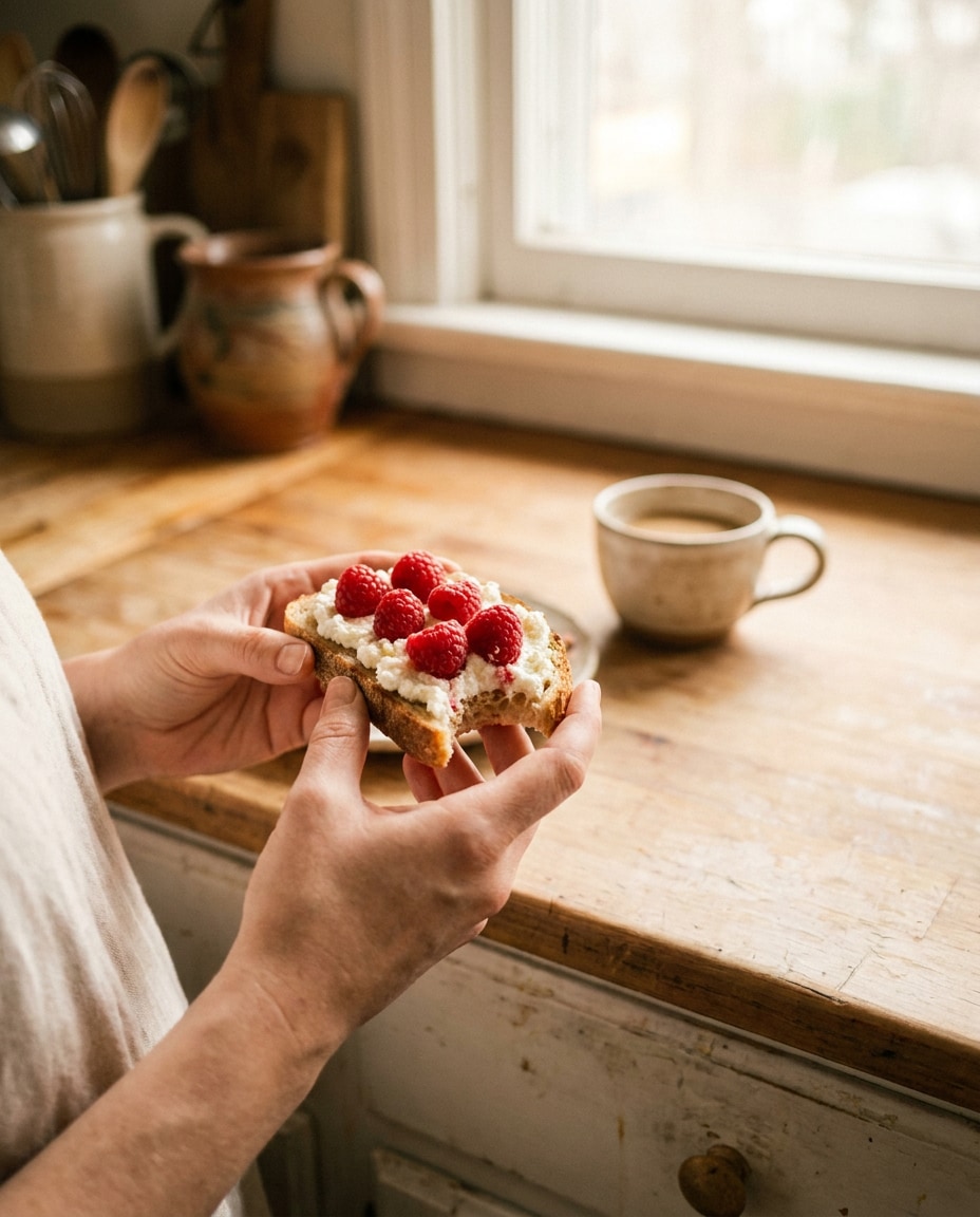 breakfast toast bite photo