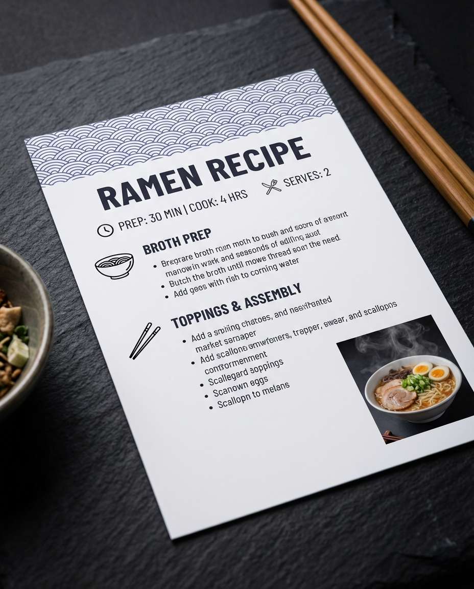 japanese ramen layout photo