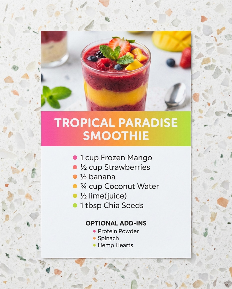vibrant smoothie pop photo