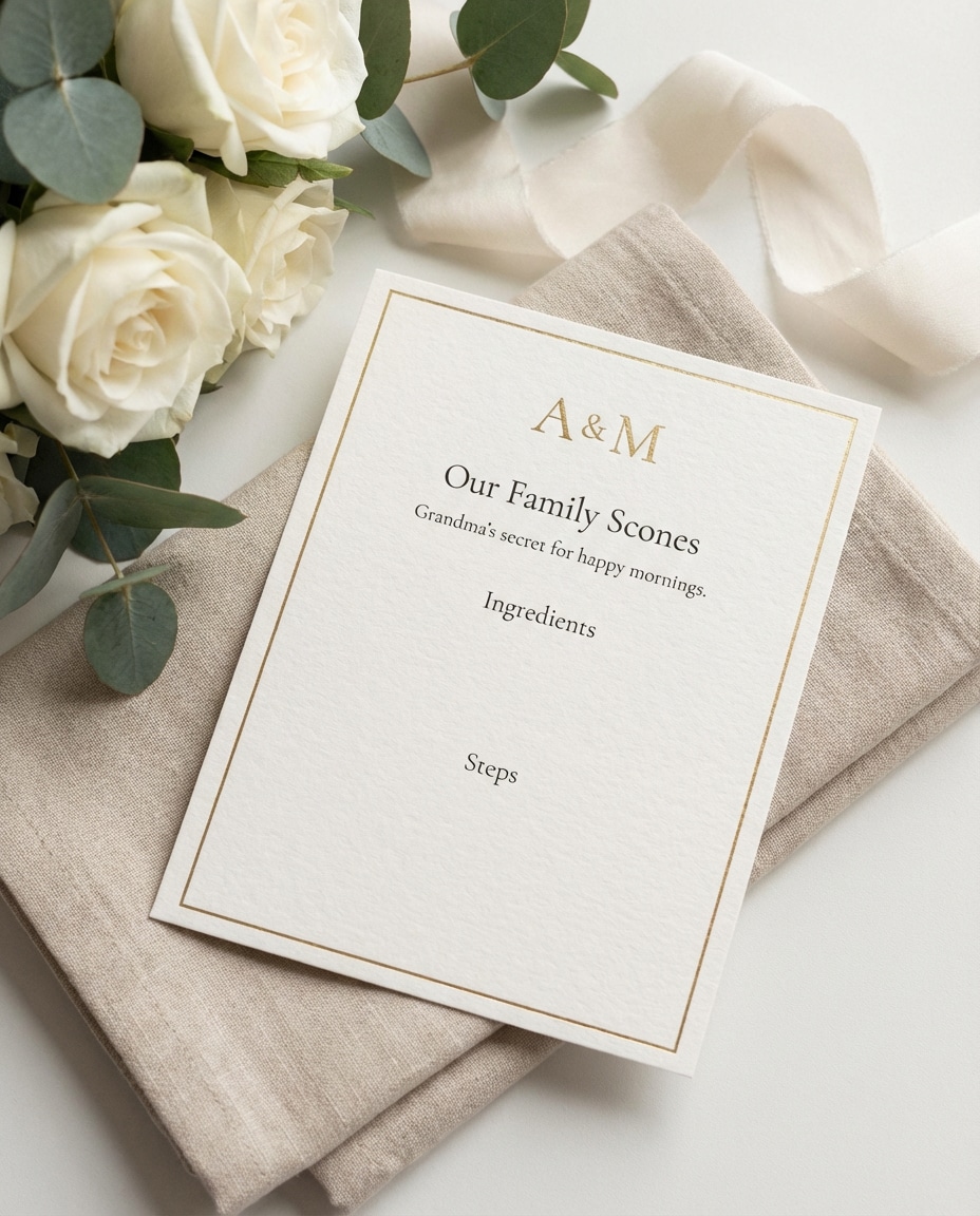 wedding favor monogram photo