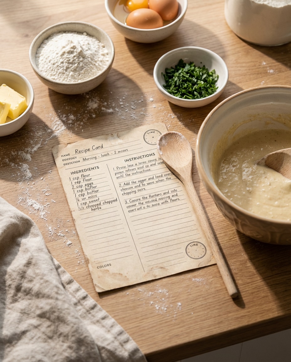 cooking counter workflow photo