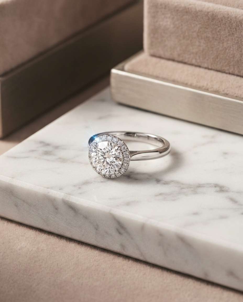 marble counter luxe photo