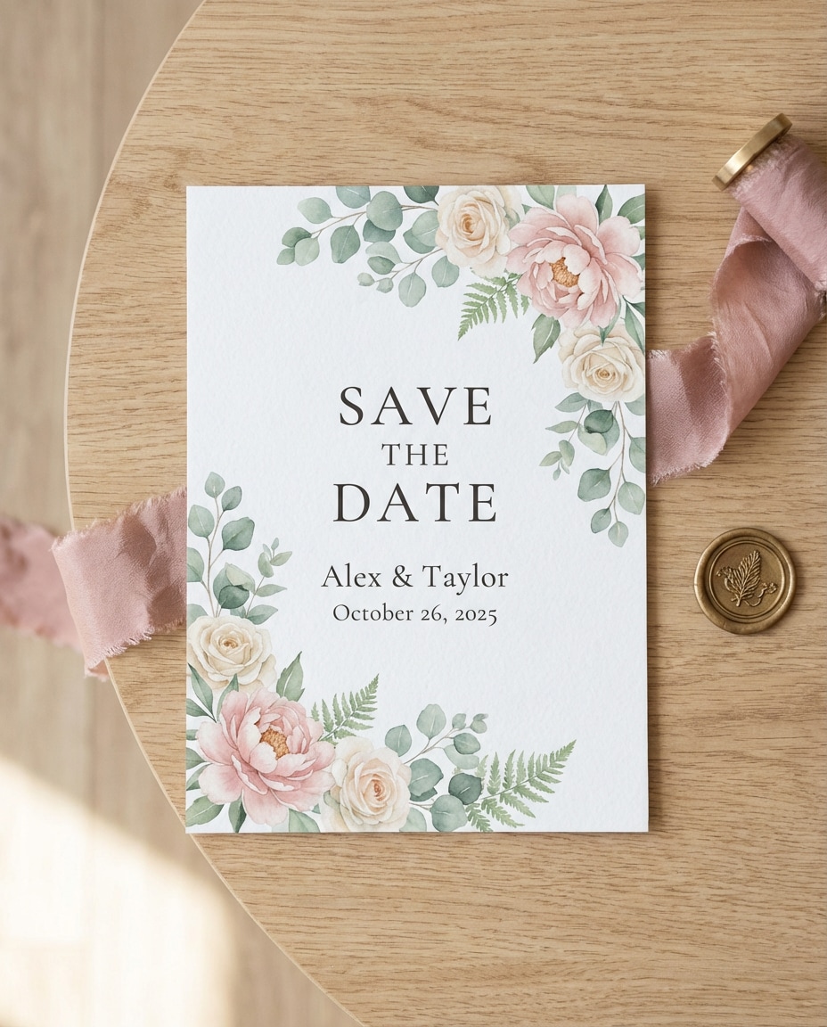 watercolor floral border photo