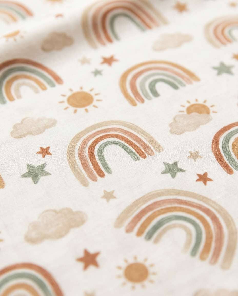 boho nursery rainbows photo