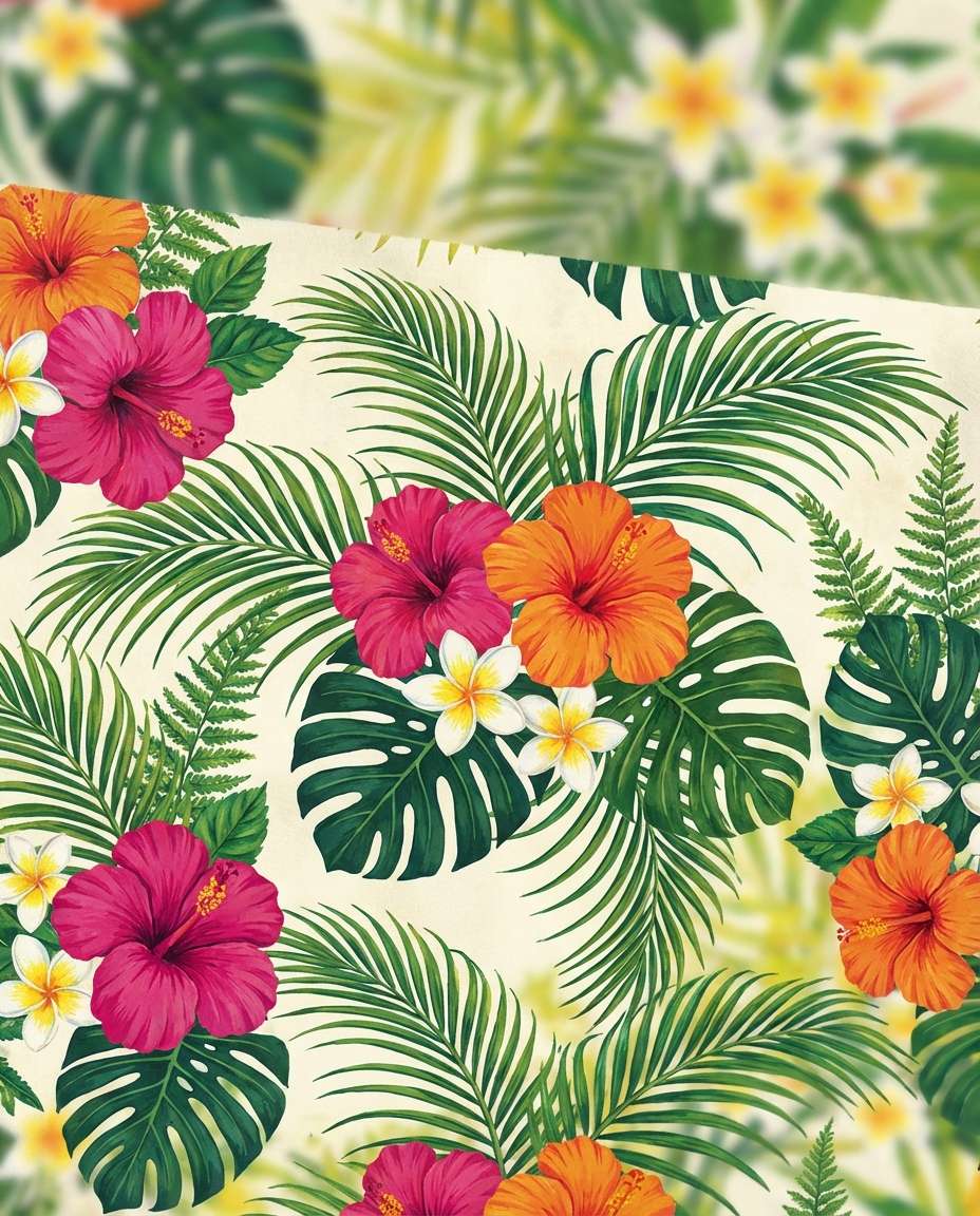 tropical resort florals photo